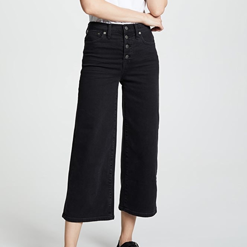 Madewell wide leg crop jean, 25